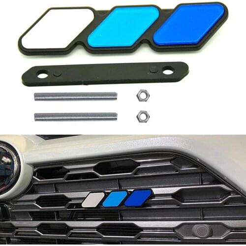 1 Set 3-color Grille Badge Emblem Decoration Accessories Car Truck Label Car Modification