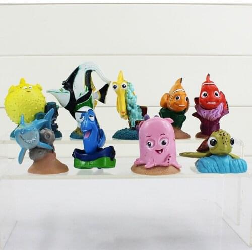 1 Set 9pcs/set American Cartoon figures Fish PVC Action Figure Toys