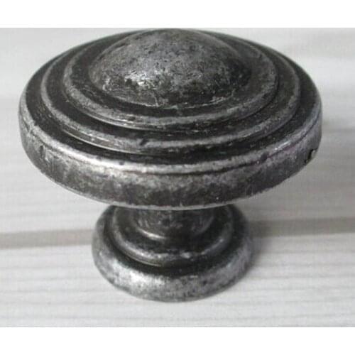30mm vintage distress drawer cabinet knobs pulls antique iron dresser cupboard door pulls knobs rustico vintage fueniture knobs
