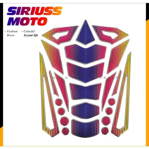 3D Motorcycle Stickers Motobike Fuel Oil Tank Pad Decal Protector Cover Sticker Motocross Colorful Cool Stickers