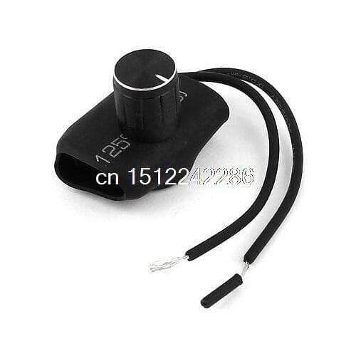 AC220V 1-3A 2-Wires Table Floor Lamp Controller Dimmer Switch Black