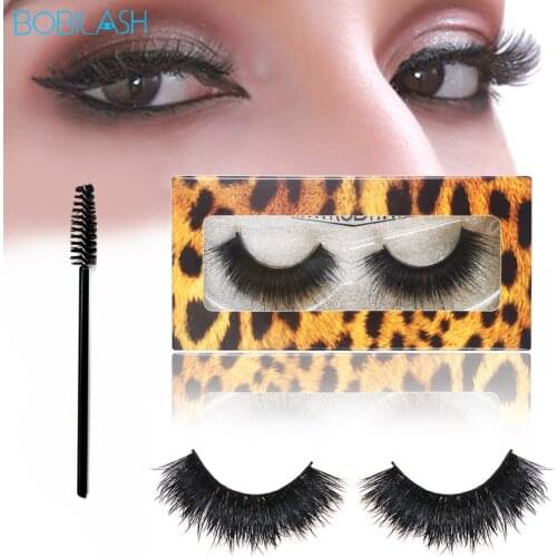 BOBILASH Mink Eyelashes 3D Mink Lashes Set Thick HandMade Natural Long Wispies Lashes For Eyelashes Extention