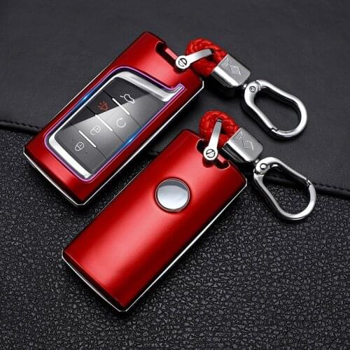 AbS Carbon Fiber Car Remote Key Case Cover For GAC Trumpchi GS7 GS8 GM8 GS5 GA6 GM6 Key Protect Holder Fob Keychain Accessories