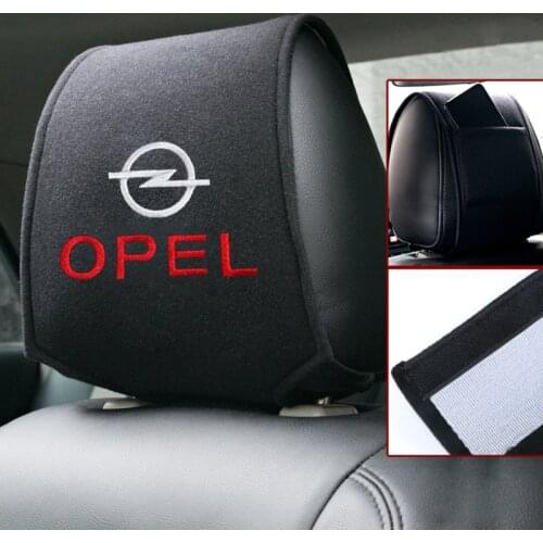 Hot Car Styling car headrest cover fit for Opel Astra H G J Insignia Mokka Zafira Corsa Vectra C D Antara Car Seat Cover