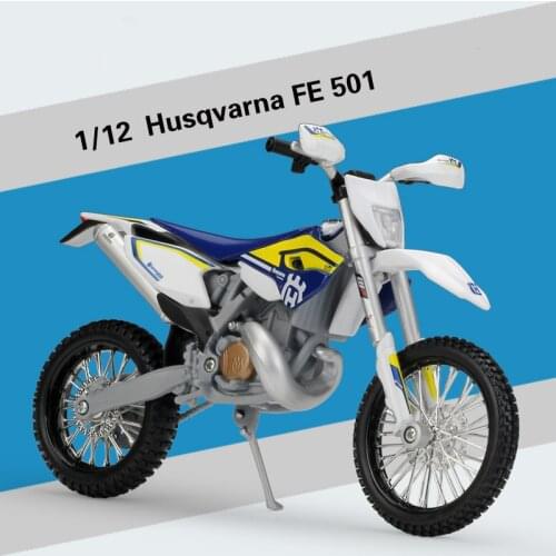 1:12 Diecast Motorcycle Model Toy Husqvarna FE 501 Replica With Boy gift birthday gift christmas gift Collection bikec