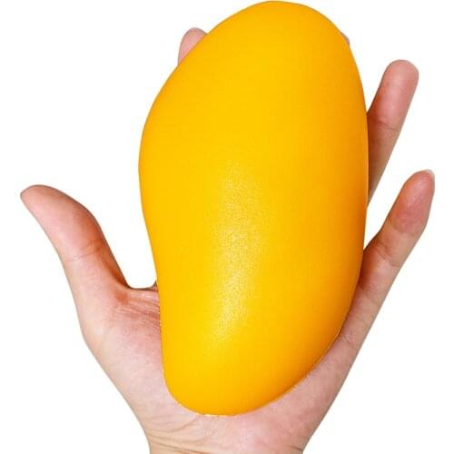 Jumbo Kawaii Fruit Mango Squishy Slow Rising Cartoon Food Sweet Scented Bread Soft Squeeze Toys Fun Xmas Gift Toy for Children
