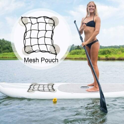 Kayak Canoe Boat Package Carrier Deck Cargo Luggage Mesh Net 30x30cm Super Stretch Bungee Cargo Net Kayak Surfboard Accessories