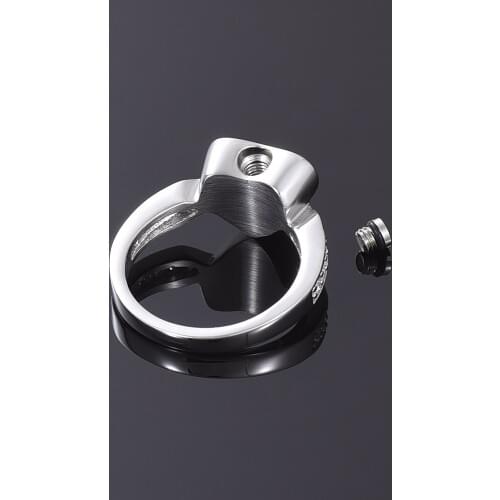 IJZ9020 Ring Crystal Carved Stainless Steel Cremation Ring for Ashes Suitable for Keepsake Cinderella Memorial Gifts