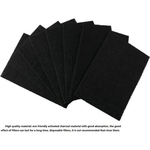 Kitten Litter Box Charcoal Filter for Home Household Cat Litter Box Filter Activated Carbon Deodorant Pad for Home Garden 4pcs