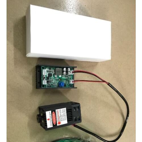 12V High Power 450m Focused Blue Laser Module Laser Engraving and Cutting Band TTL 15W laser head