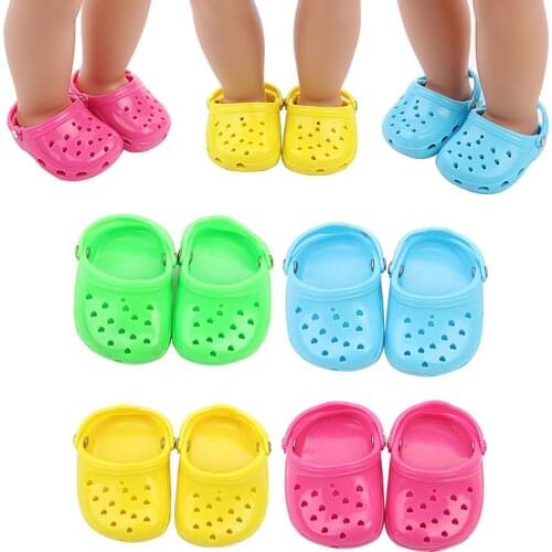 Summer Beach Shoes Sandals Slippers for 18 inch American Girl Dolls Accessories Doll Beach Wear