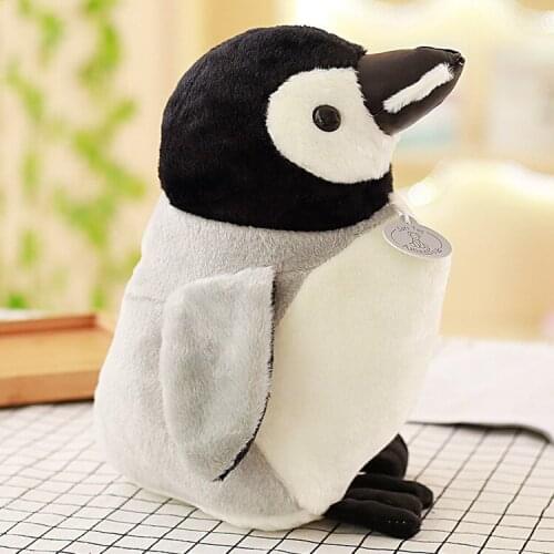 Middle cute plush penguin toy gray penguin doll gift about 40cm 2652