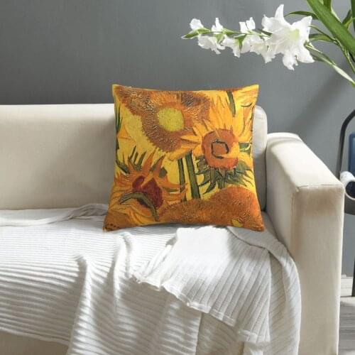 Van Gogh pillowcase printed cushion cover sofa waist pillow pillow cover