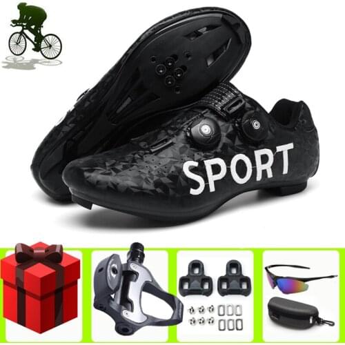 2021Sapatilha Ciclismo New Road Cycling Shoes Black Spd-SL Sport Bike Sneakers Hombre Professional Bicycle Shoes Triathlon
