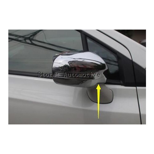 New Style ! Chrome Rearview Mirror Cover Trim 2 Pcs For Suzuki SX4 s-cross 2014 2015 2016 / With LED Style Model Hole