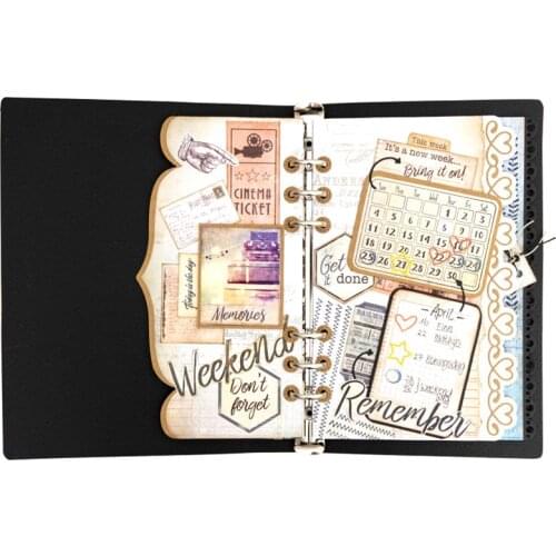 Notebook Edge Planner 2021 New Metal Cutting Dies Stencils for DIY Scrapbooking Photo Album Decorative Embossing DIY Paper Cards