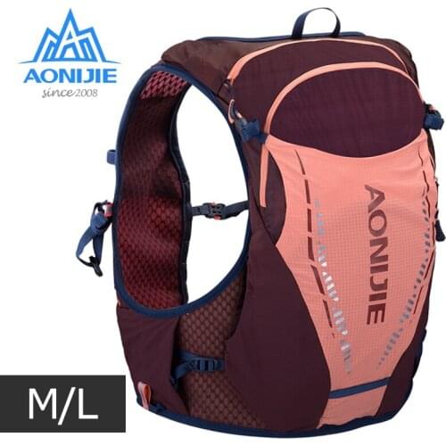 ML Size AONIJIE New C9103 Ultra Vest 10L Hydration Backpack Pack Bags Soft Water Bladder Flask for Trail Running Marathon Hiking