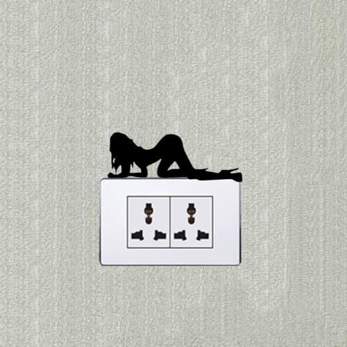 Sexy Beauty Vinyl Wall Sticker Home Decor Switch Decal 5WS1109