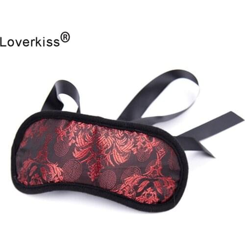 Sex Mask Red Silk Sexy Blindfold EyeShade Soft Sleeping Eye Mask Cover Adult Games BDSM Bondage Fetish Sex Toy for Couple