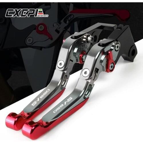 For SUZUKI SV650 SV650X SV 650X 2016 2017 2018 2019 2020 2021 Motorcycle Accessories Folding Extendable Brake Clutch Levers