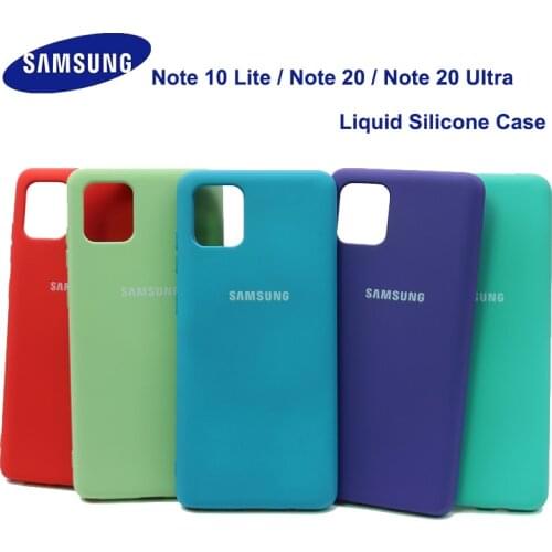 Samsung Note20 Ultra Case Liquid Silicone Soft Back Cover For Samsung Galaxy Note 10 Lite Note 20 Case