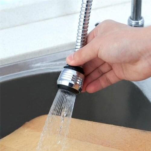 360 Degree Rotary Water Saving Faucet Hose Aerator Diffuser Filter Bathroom Aerator Kitchen Faucet Shower Head Stainless Steel