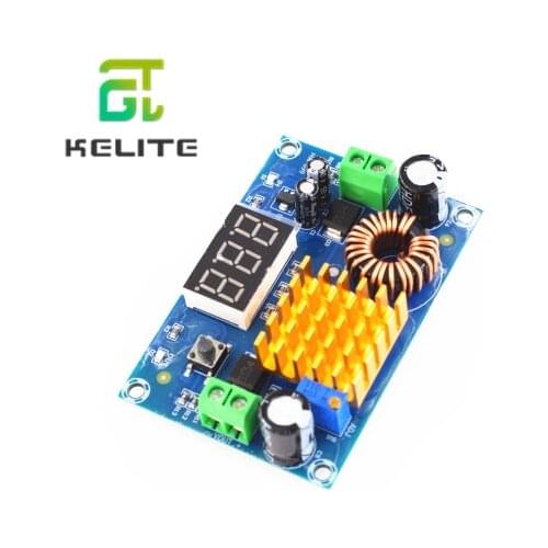 XH-M411 DC 3V-35V to DC 5V-45V Boost Converter Module Voltage Regulator Adjustable Step Up Voltmeter Digital Display Module
