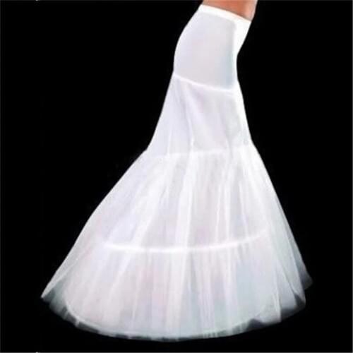 Mermaid Bridal Petticoat Wedding Underskirt Crinoline 3 Hoops Wedding Dress Skirt jupon cerceau mariage