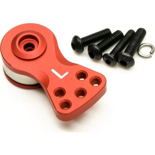 25T Teeth Tooth Half Servo Arm Horn for 1/8 1/10 RC Car Boat FUTABA/SANWA/TACTIC/ACOMS/TAMIYA/AITEC/TRAXXAS/SAVOX,21mm Red