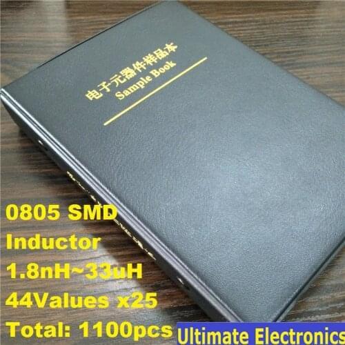 0805 SMD SMT Chip Inductors Assortment Kit 44Values x25 Assorted Sample Book