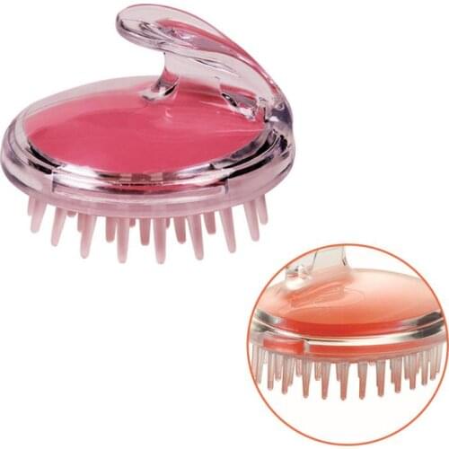 1pc Silicone Head Body Hair Massager Shampoo Brush Comb Silicone Bathroom Scalp Massage Comb Brush Bath Spa Massage Brush
