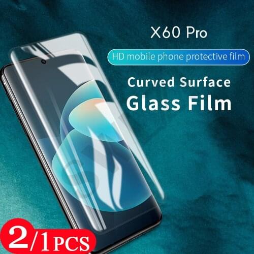 2/1Pcs UV Glass for vivo X50 iQOO 5 pro NEX 3 3S phone screen protector X60 pro plus tempered glass protective film smartphone