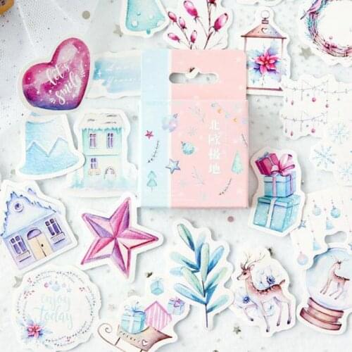 45 pcs/pack Northern Polar Decorative Sticker Set Diary Album Label Stickers DIY Stationery Stickers Gift Diary Deco Pack