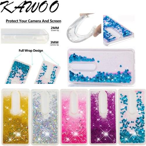 Glitter Liquid Bling Quicksand Clear Soft Silicone Case Cover For Nokia 6 2018 Bling Dynamic Capa For Nokia 1 Phone Fundas Coque