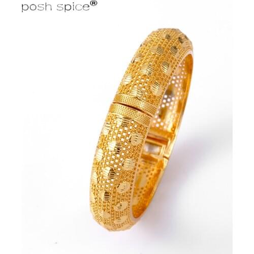 1pcs womens bracelets Dubai Arabic bracelets Gold Color bracelets Middle Eastern bride jewelry African jewelry gift