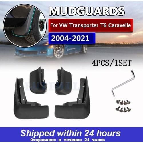 Car Mud Flaps Splash Guards for Fender Mudflaps Mudguards For VW Transporter T6 Caravelle 2016 2017 2018 Mulivan 2017-2018