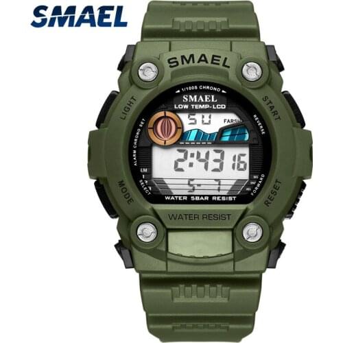 SMAEL Military Men Watches Army Digital Wristwatches Men Electronic Clock Chronograph Waterproof Mens Sport Watch Women Relogio