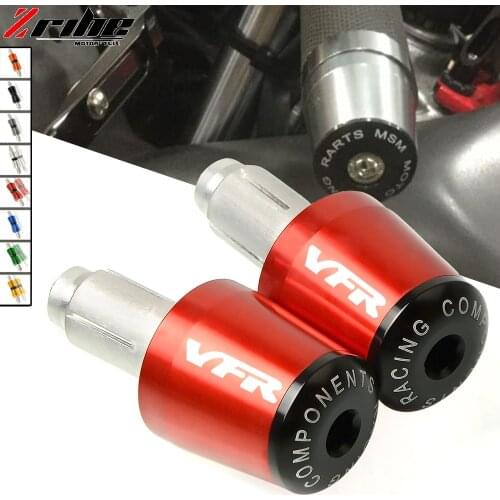 FOR VFR LOGO Motorcycle CNC Handlebar Grips Bar Ends Cap Slider For HONDA VFR800 VFR 800 VFR800F 2002-2017 2016 2015 2014 2013