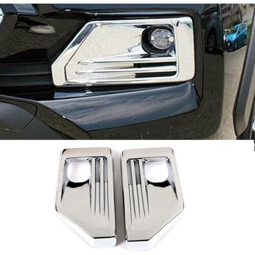 For Toyota Rav4 TRD Off Road 2019 2020 Accessories ABS Front Fog Light Cover Chrome Fog Lamp Trim Frame Sticker