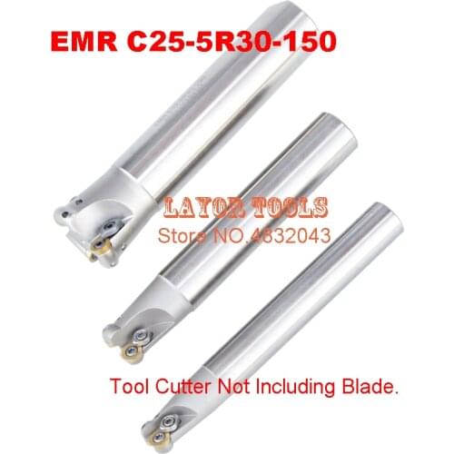 EMR C25-5R30-150 Bore Indexable Shoulder End Mill Arbor,Mill Cutting Tools, Insert of carbide inserts RPMT1003/RPMW1003