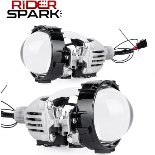 2PC H4 H7 Led Bulb HB3 HB4 9005 9006 3 inch Bi-Xenon HID Auto Car-Styling Fog Light Projector Lens Hi/Lo Retrofit Universal moto