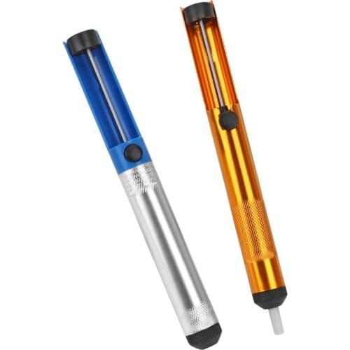 DIYWORK Metal Vacuum Soldering Iron Desolder Suction Tin Pen Solder Sucker Hand Tool Welding Tool Desoldering Pump Removal