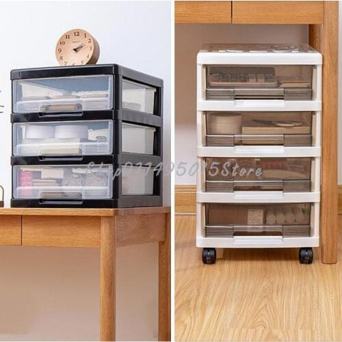 Office Desktop File Box Storage Cabinet Drawer Type Multi-layer Rack Storage Box Storage Cabinet Household Artifact