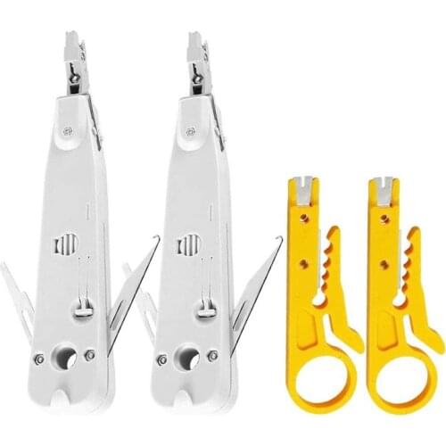 Professional Punch Down Tool IDC RJ45 RJ11 Cat5E Cat6 Network Telecom Phone Cable Socket Impact Terminal Insertion Tools
