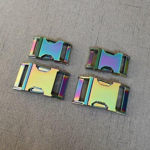 50 Pcs 20mm 25mm Heavy Metal Side Release Buckle For Paracord Bracelet Dog Cat Collar Sewing Diy Accessories Seat Belt Break