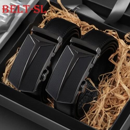Brand Genuine Leather Belt Man Mens Belt Cow Man Designer Belts Fashion Automatic Buckle Belts For Men Leather Designer