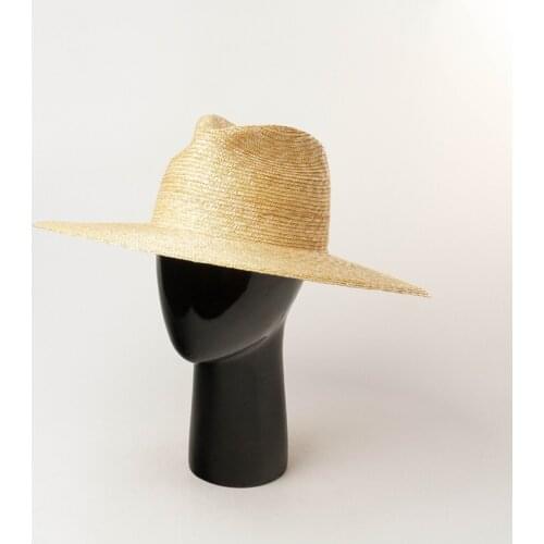 01905-HH7274 new summer handmade fine Straw weave solid fedoras cap men women jazz panama hat