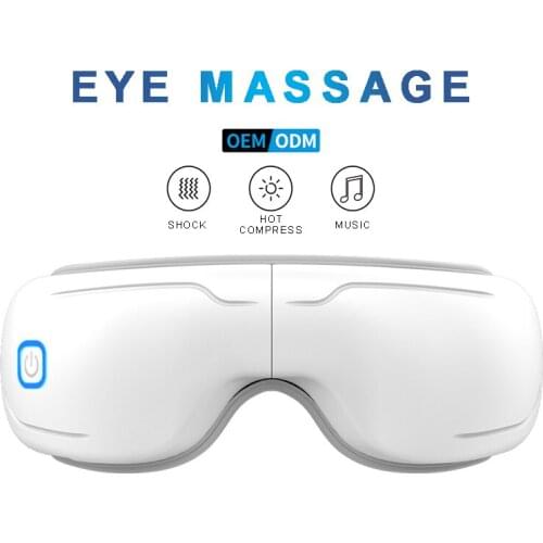 Foldable Rechargeable Eye Massager Pressure Vibration Heat Wireless Sleep/Beauty/Automatic Mode Eyes Massage Glasses Instrument