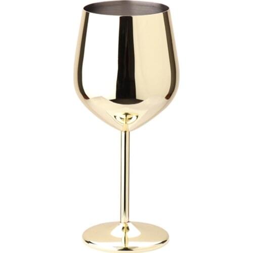 Stainless Steel Plating Glass Unbreakable Cocktail Cup Hotel Drinkware Supplies For Daily Outdoor Pool Party Picnic