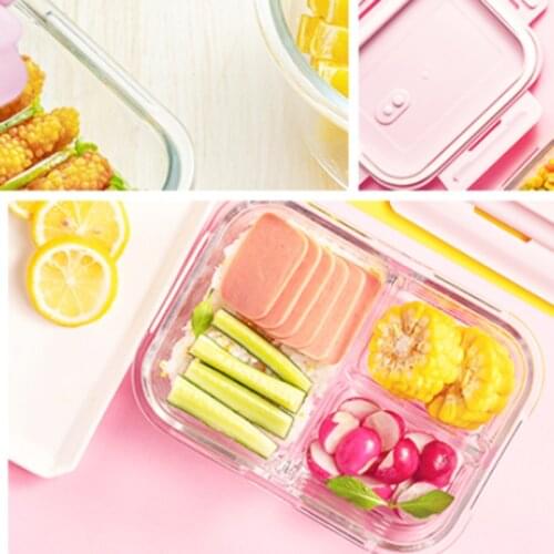 Glass Benedict Lunch Box Food Storage Picnic Microwave Oven Marmita Kitchen Containers Tupper Cristal Meal Prep